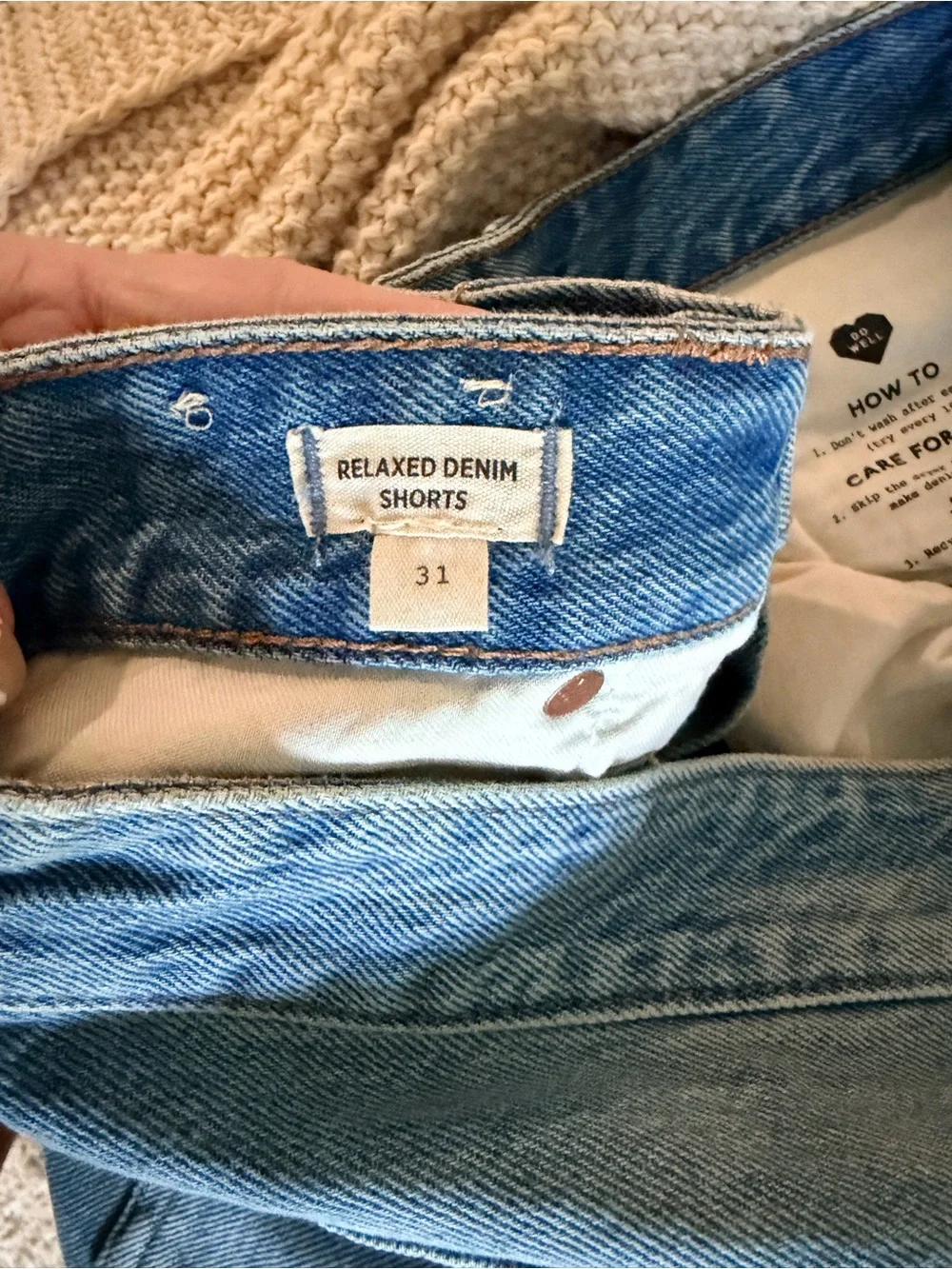 💙 Madewell Relaxed Denim Shorts | Women’s Size 31 | NWT
